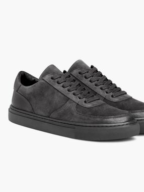 Thursday Boot Co. FIRE! NIB! The Court Luxe Suede Sneakers in Smoke. Sz 13. R2S!